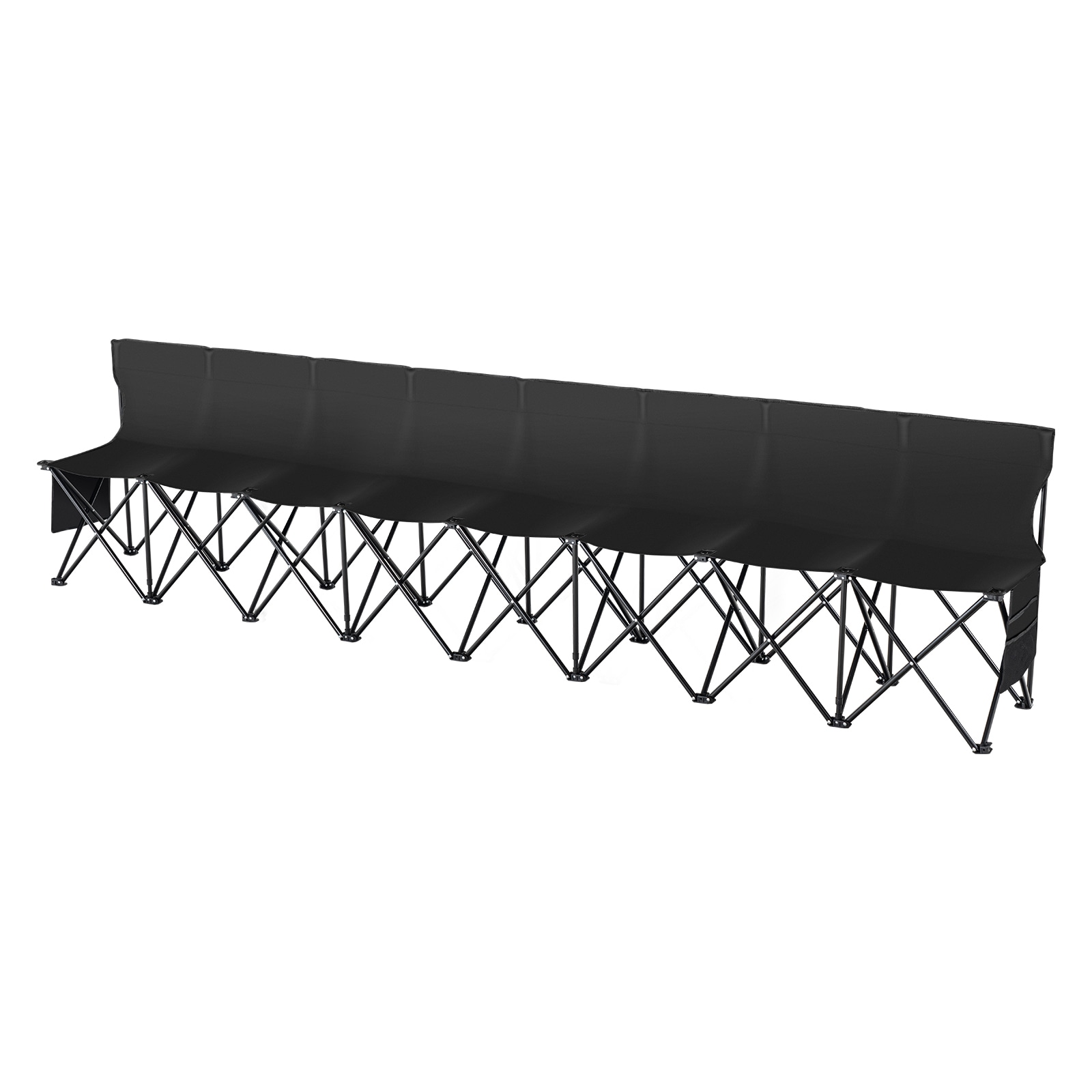 8 Seat Portable Folding Bench For Sports Events And Camping_voghion.com